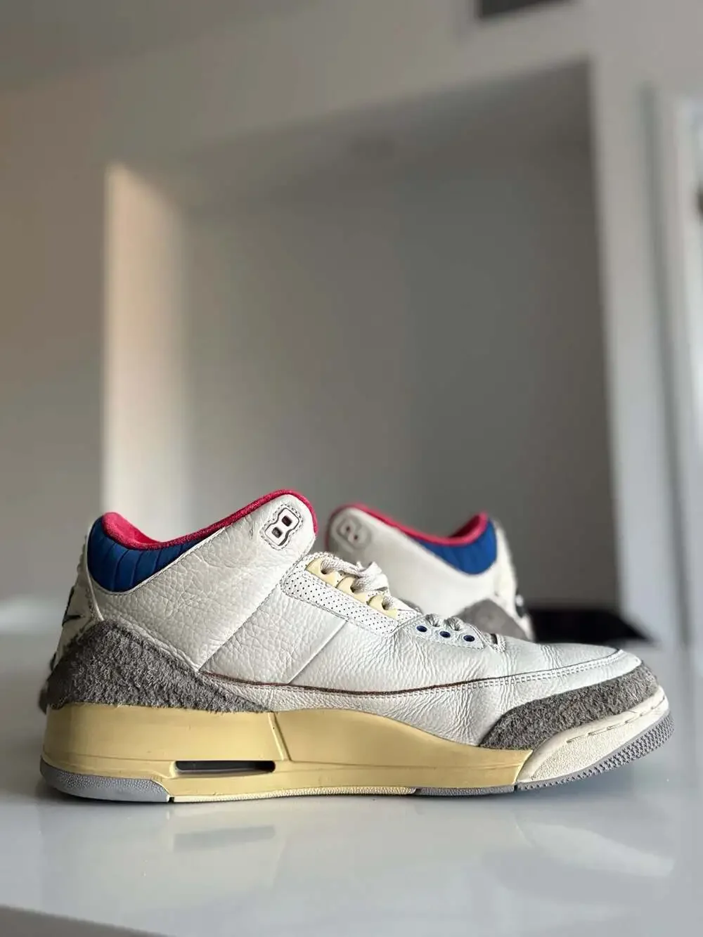 Air Jordan 3 Retro Seoul 2.0 Sneakers White/Gym Red-Blue-Grey